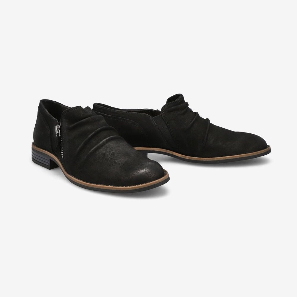 Clarks Camzin Pace Black Leather Ankle Booties Size 10M New